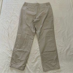 Columbia Khaki Tan 100% Cotton Straight Leg Pants Size 14 Camping Hiking Outdoor